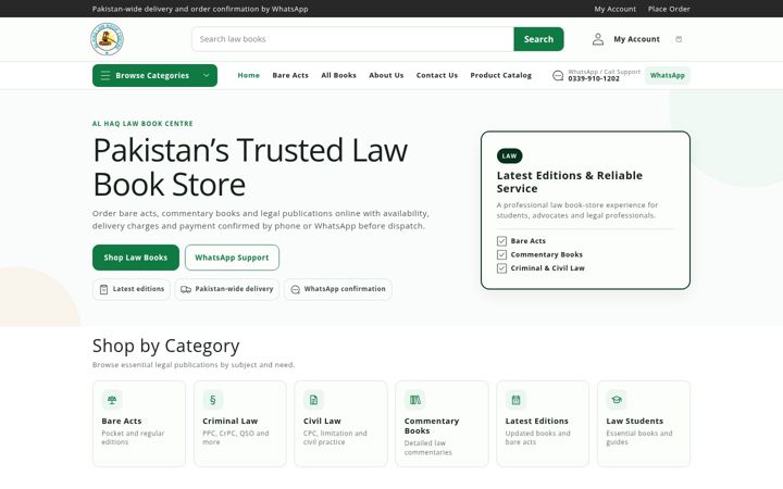 Snímek obrazovky alhaqlawpublisher.com