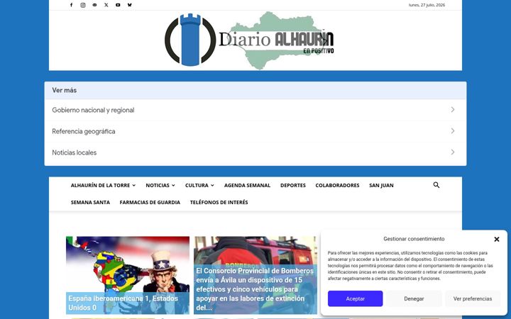Screenshot of alhaurindelatorre.com