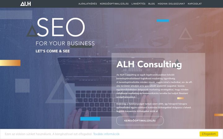 Screenshot of alhconsulting.hu