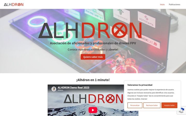 Screenshot of alhdron.org