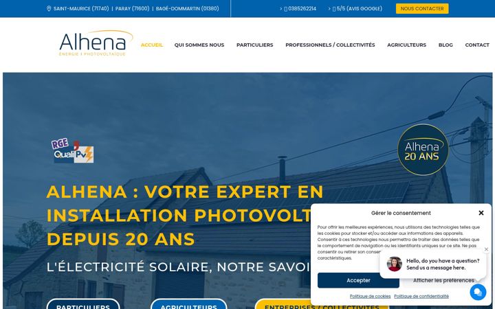 Skærmbillede af alhena-net.com