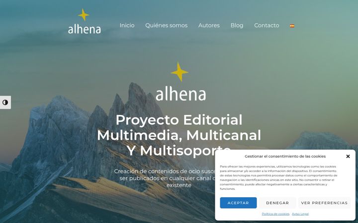 Screenshot of alhenamedia.es