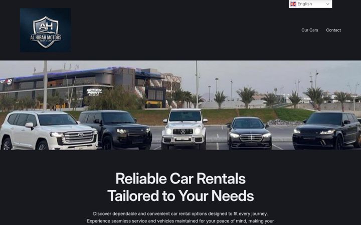 Screenshot of alhibahmotors.com