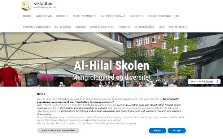 Zrzut ekranu alhilalskolen.dk