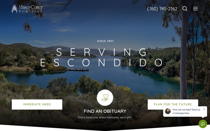 Screenshot of alhiser-comer.com