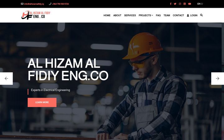 Screenshot of alhizamalfdiy.iq