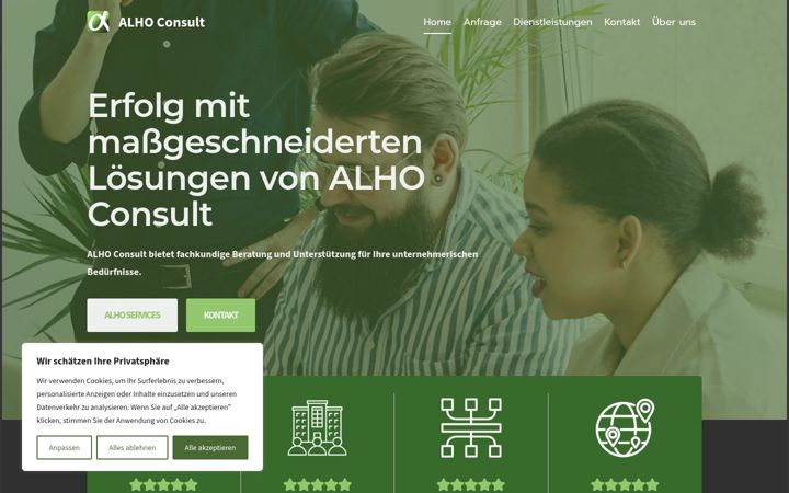 Screenshot of alho-consult.com