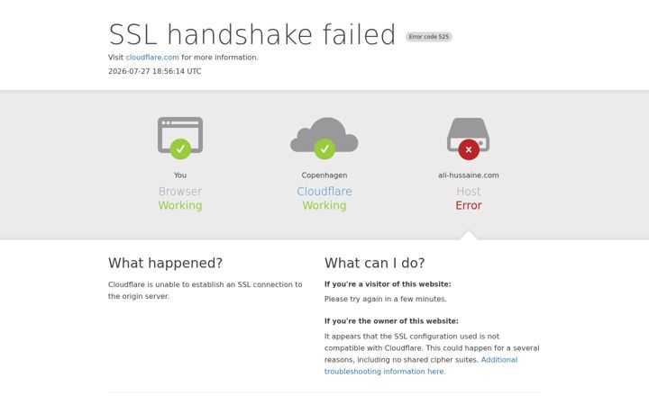 Screenshot of ali-hussaine.com