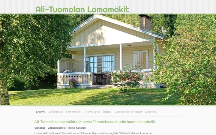 Screenshot of ali-tuomola.fi
