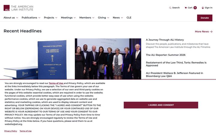 Screenshot of ali.org