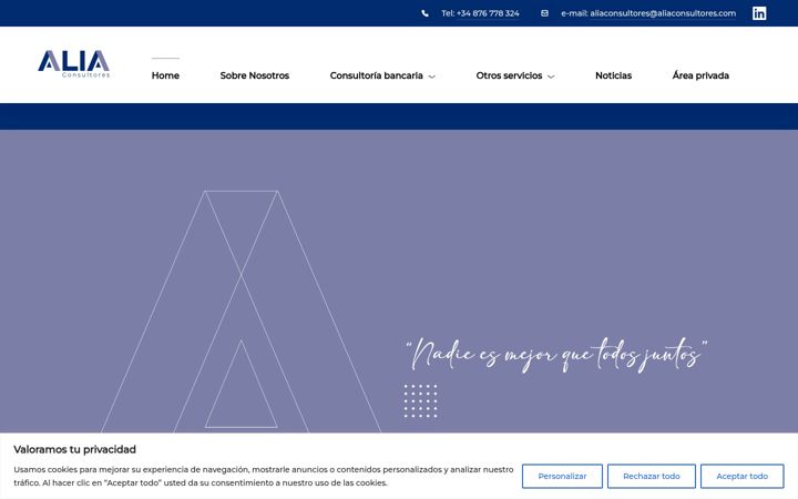 Screenshot of aliaconsultores.com