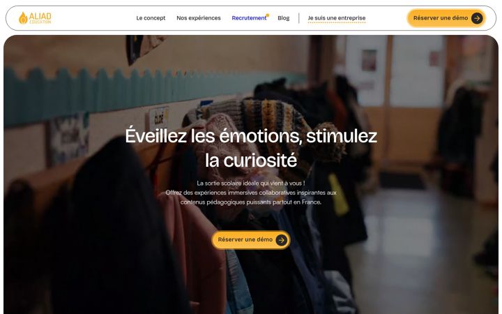 Screenshot ta' aliad-education.com