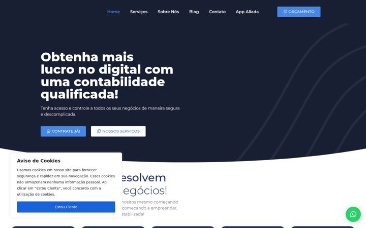 Screenshot of aliadacontabilidade.com.br