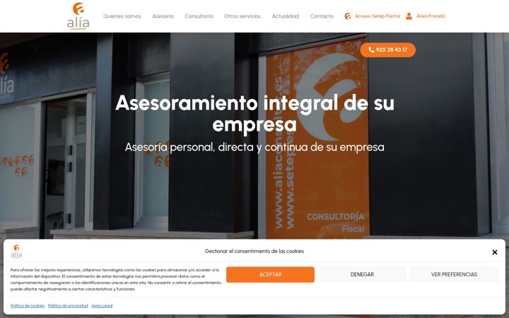 Screenshot of aliaeconomistas.es