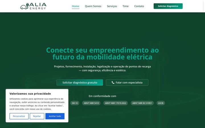 Screenshot of aliaenergy.com.br