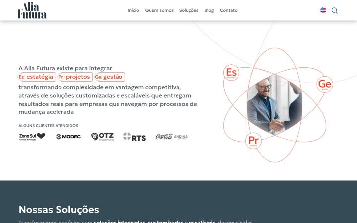 Screenshot of aliafutura.com.br