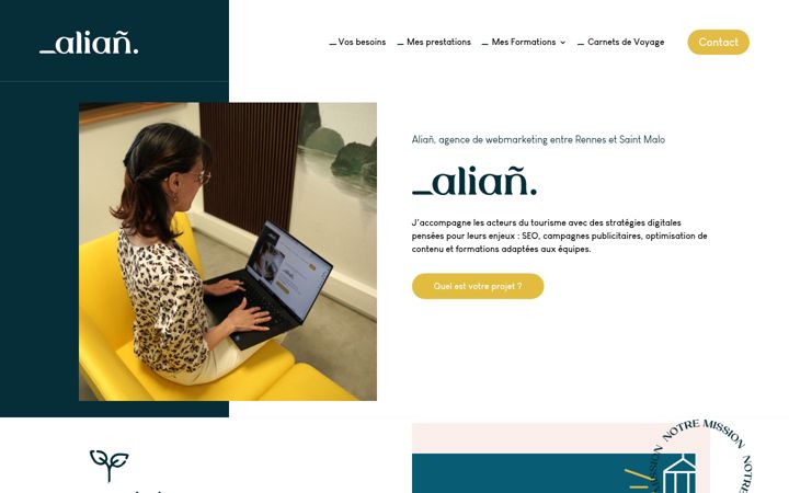 Screenshot of alian.bzh
