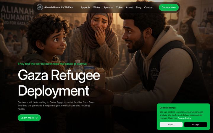 Screenshot of alianah.org