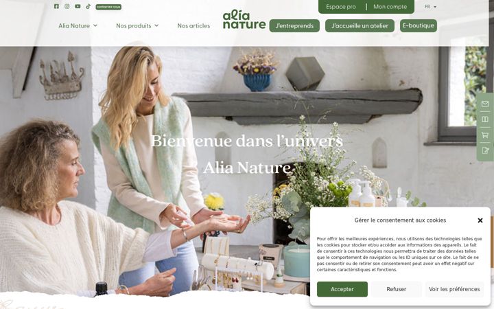 Screenshot του alianature.com