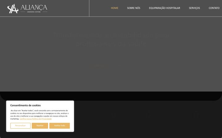 Kuvakaappaus sivustosta aliancaassessoriaslz.com.br