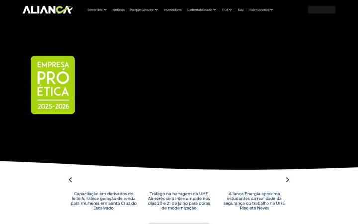 Screenshot van aliancaenergia.com.br
