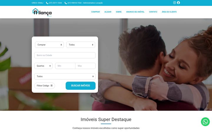 Captura de pantalla de aliancaimoveispiumhi.com.br