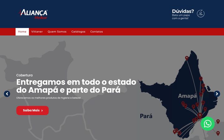 Screenshot of aliancamedicor.com