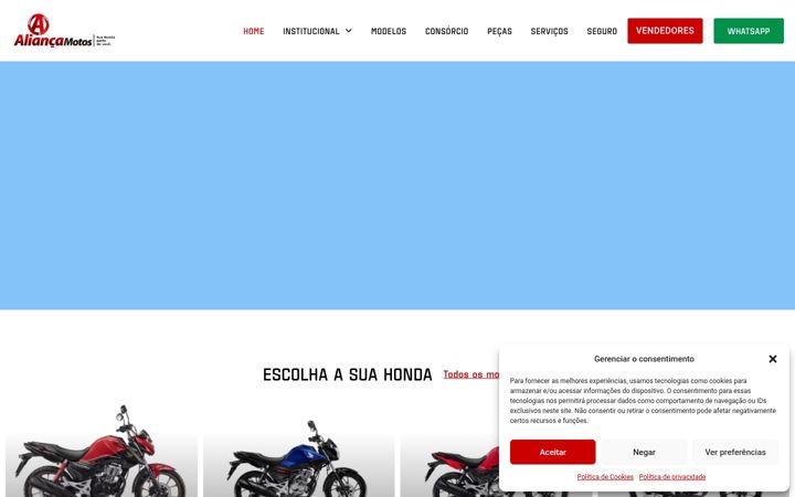 Screenshot van aliancamotos.com
