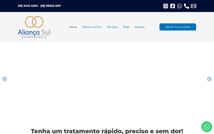 Screenshot of aliancasulodonto.com.br