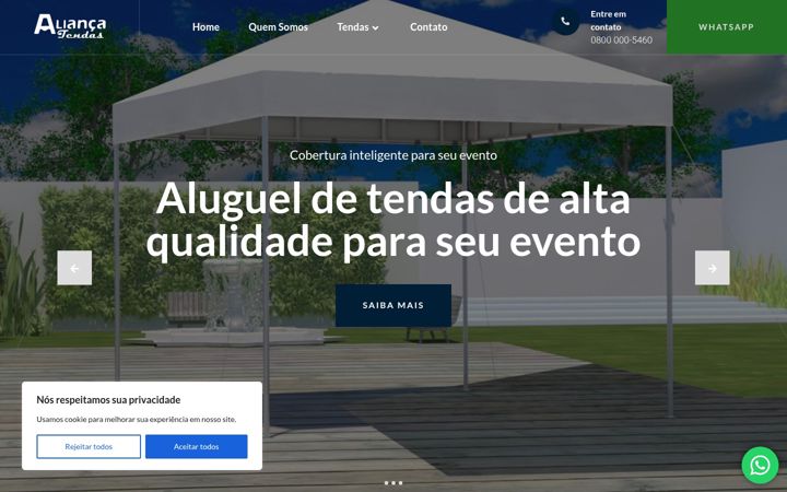 Screenshot of aliancatendas.com.br