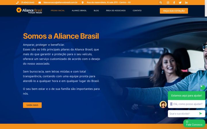 Screenshot of aliancebrasil.com.br