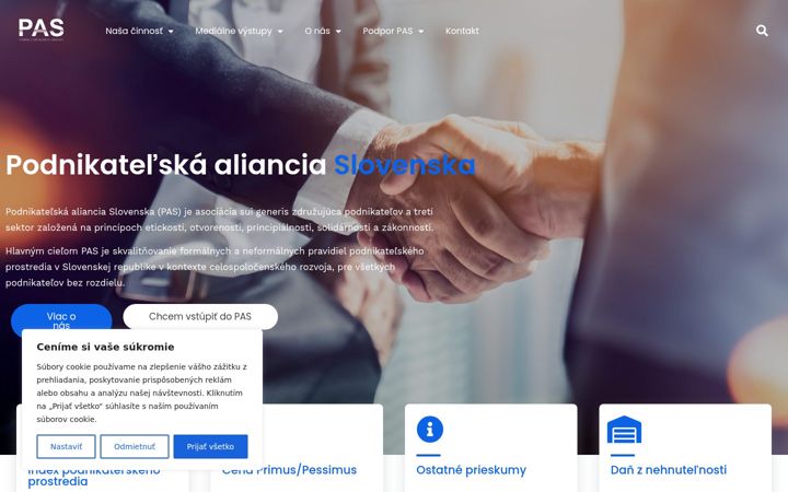 Screenshot of alianciapas.sk