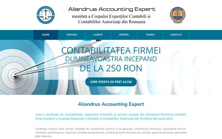 Screenshot of aliandrus.ro