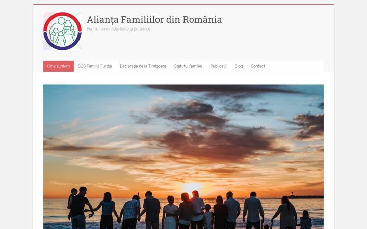 Screenshot of alianta-familiilor.ro