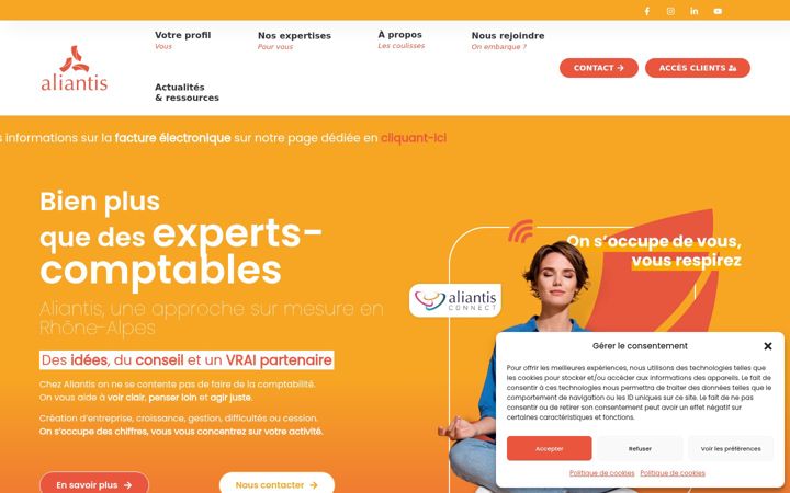 Kuvakaappaus sivustosta aliantis.net