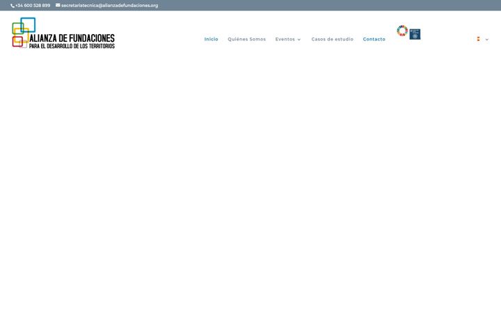 Screenshot of alianzadefundaciones.org