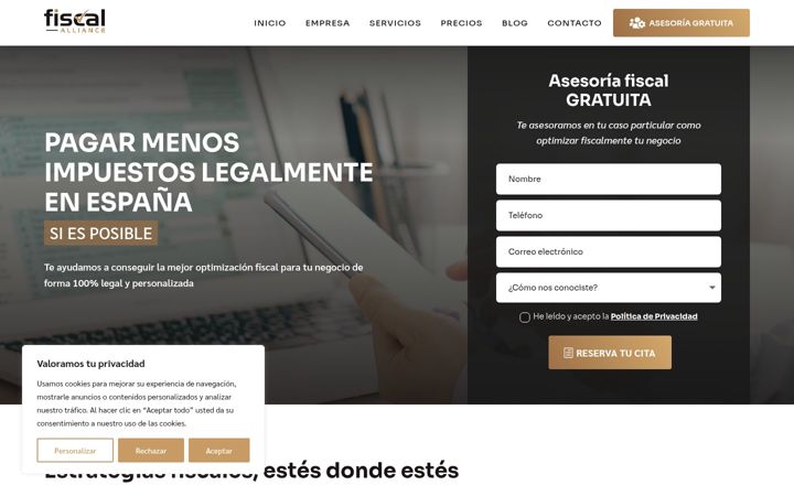 Screenshot of alianzafiscal.com