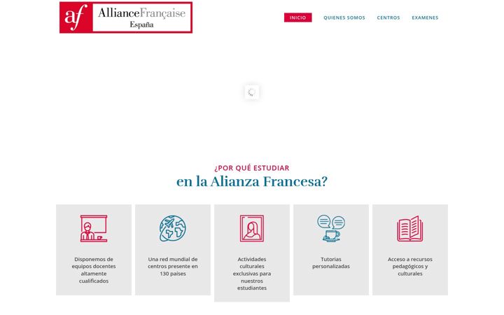 Screenshot von alianzafrancesa.es
