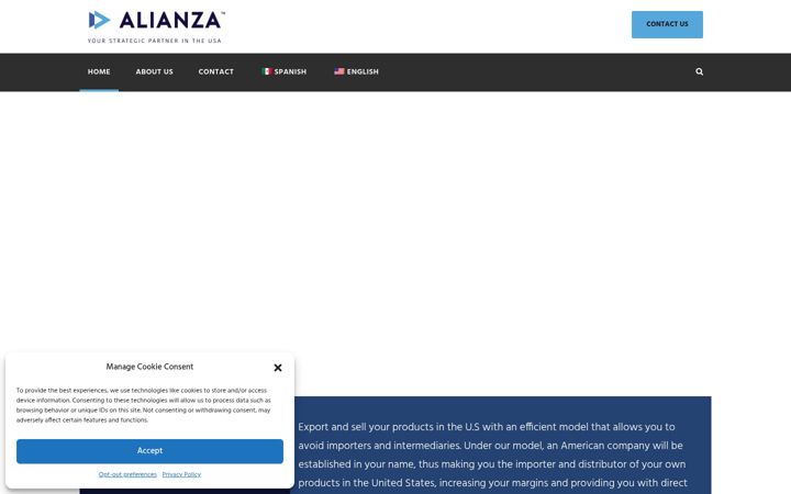 Screenshot von alianzaimporters.com