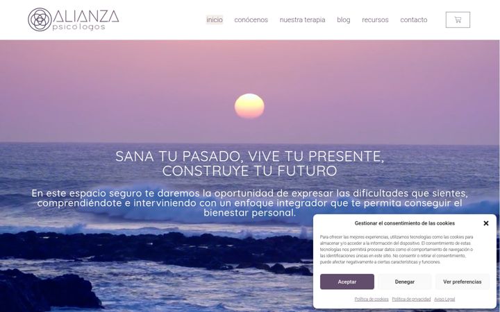 Screenshot of alianzapsicologos.com