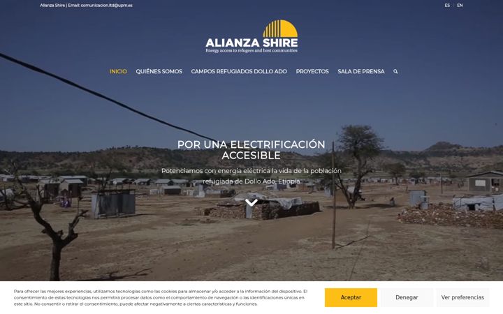 Screenshot of alianzashire.org