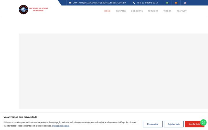 Screenshot of alianzawayflexomachines.com.br