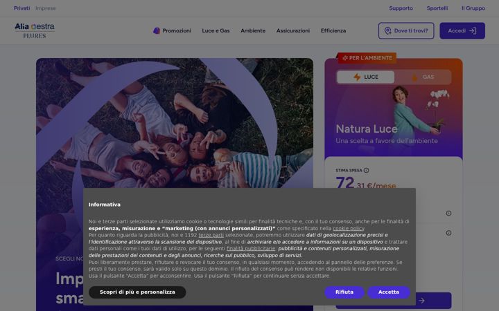 Ekrānuzņēmums no aliaserviziambientali.it