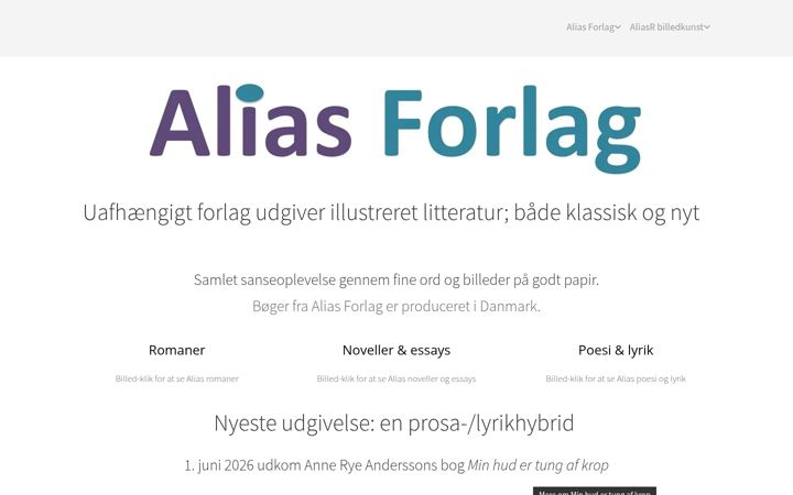 Screenshot of aliasr.dk