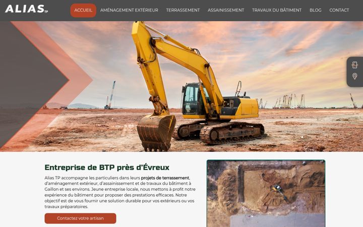 Screenshot of aliastp.fr