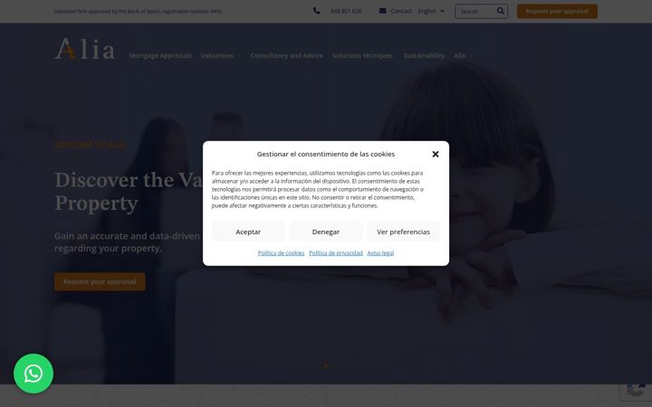 Kuvakaappaus sivustosta aliatasaciones.com