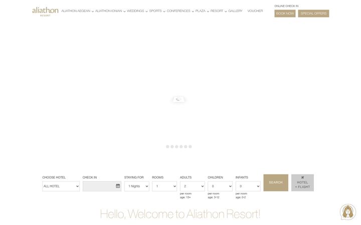 Kuvakaappaus sivustosta aliathonresort.com