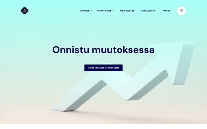 Screenshot of aliats.fi