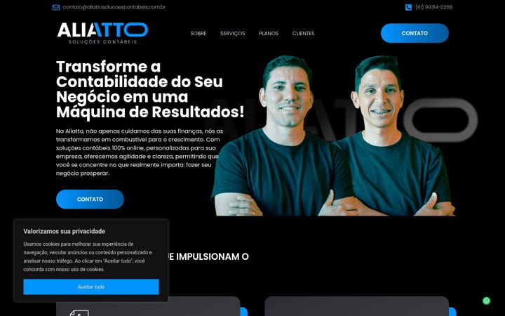 Screenshot of aliattosolucoescontabeis.com.br