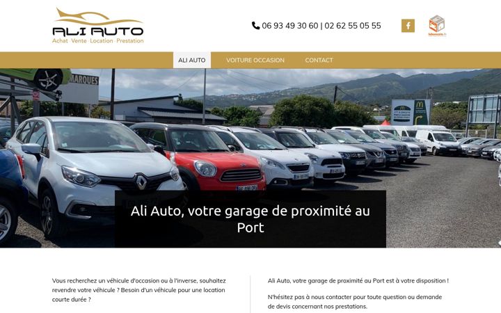 Screenshot of aliauto974.fr